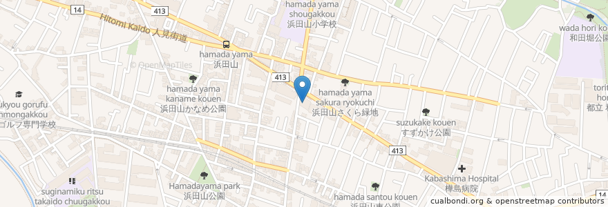 Mapa de ubicacion de ニューハート・ワタナベ国際病院 en Japón, Tokio, Suginami.
