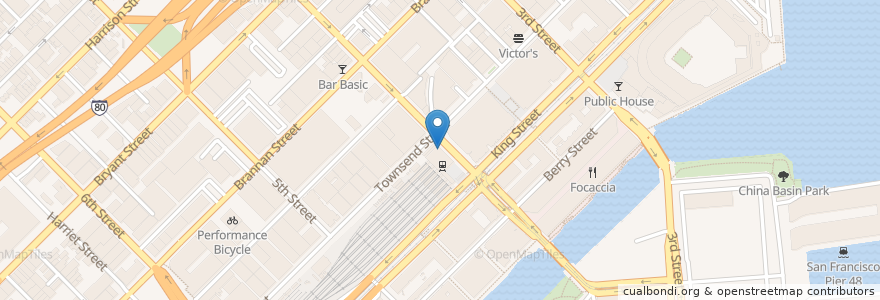 Mapa de ubicacion de Subway #30196 en United States, California, San Francisco City And County, San Francisco.