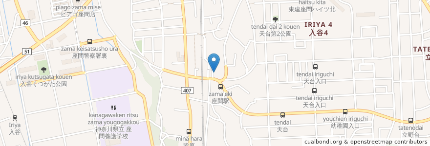 Mapa de ubicacion de れんげ食堂toshu 座間店 en Japan, 神奈川県, 座間市.