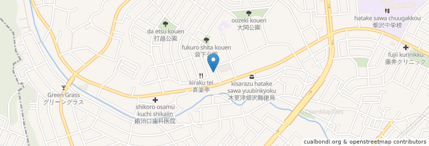 Mapa de ubicacion de じゃらし en Giappone, Prefettura Di Chiba, 木更津市.