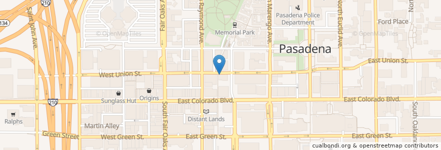 Mapa de ubicacion de Maestro en United States, California, Los Angeles County, Pasadena.
