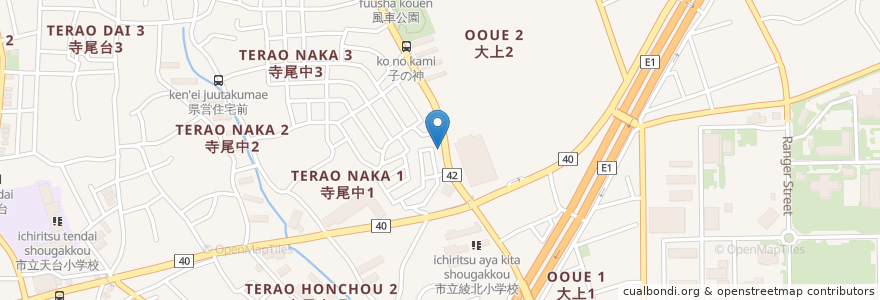Mapa de ubicacion de おかもと小児科 en Japan, Kanagawa Prefecture, Ayase.