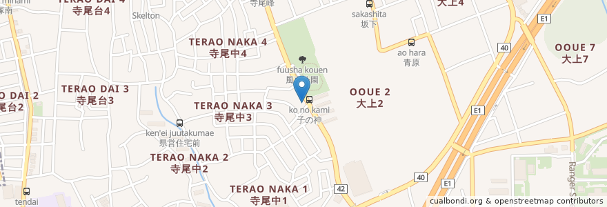 Mapa de ubicacion de コパカバーナ en ژاپن, 神奈川県, 綾瀬市.