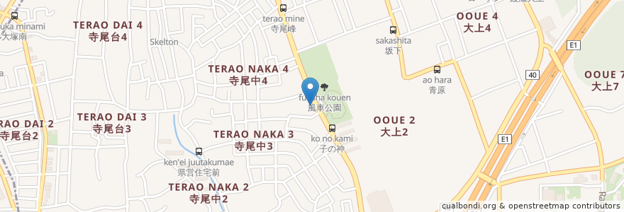 Mapa de ubicacion de 二番亭 en ژاپن, 神奈川県, 綾瀬市.