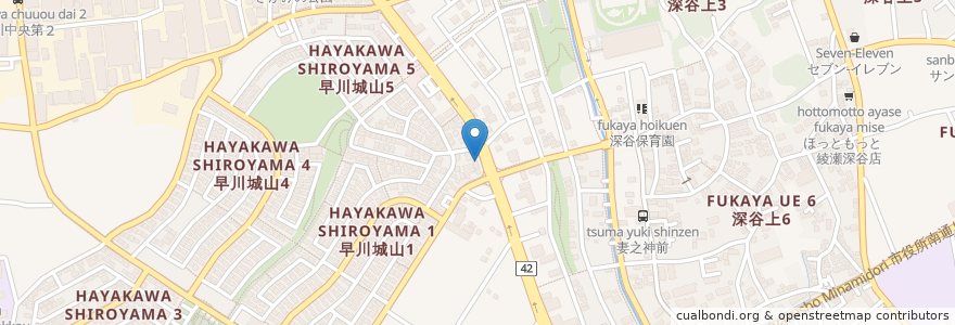 Mapa de ubicacion de あらかわ歯科医院 en Japón, Prefectura De Kanagawa, 綾瀬市.