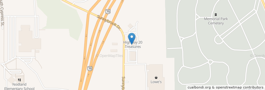 Mapa de ubicacion de Greek to Me en Verenigde Staten, Iowa, Woodbury County, Sioux City.