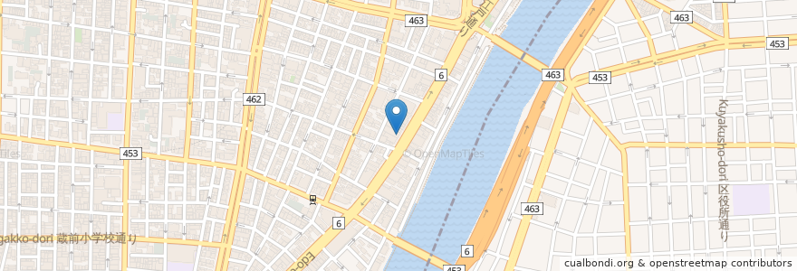 Mapa de ubicacion de りそな銀行 en Japon, Tokyo, 台東区.