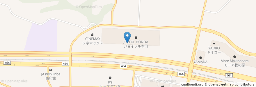 Mapa de ubicacion de プレストンカフェ en 일본, 지바현, 印西市.
