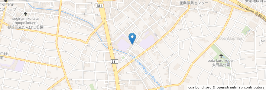 Mapa de ubicacion de gallery 遊美 en Japan, Tokio, 杉並区.