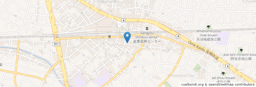 Mapa de ubicacion de 日高屋 en Japonya, 東京都, 杉並区.