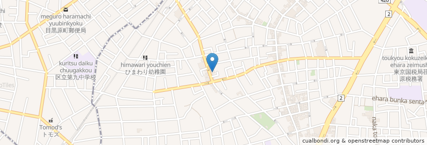 Mapa de ubicacion de 小野内科 en ژاپن, 東京都, 品川区.