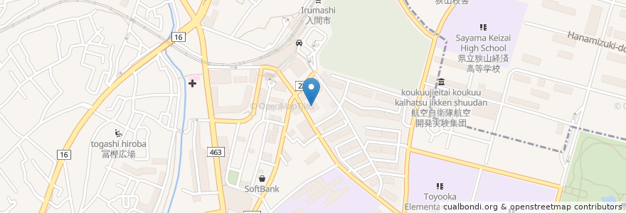 Mapa de ubicacion de 埼玉りそな銀行 入間支店 en 일본, 사이타마현, 入間市.