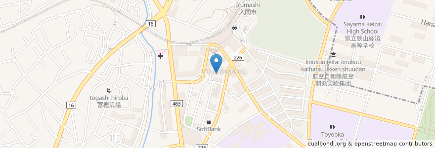 Mapa de ubicacion de ガスト en 일본, 사이타마현, 入間市.