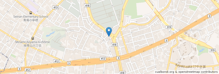 Mapa de ubicacion de 北海園 en 日本, 东京都/東京都, 港區.