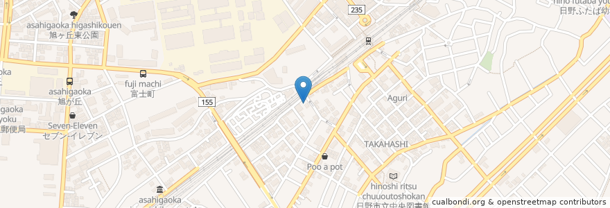 Mapa de ubicacion de コムパーク en 日本, 东京都/東京都, 日野市.
