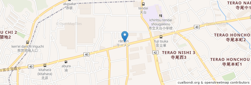 Mapa de ubicacion de お弁当 snail+ en Jepun, 神奈川県, 綾瀬市.