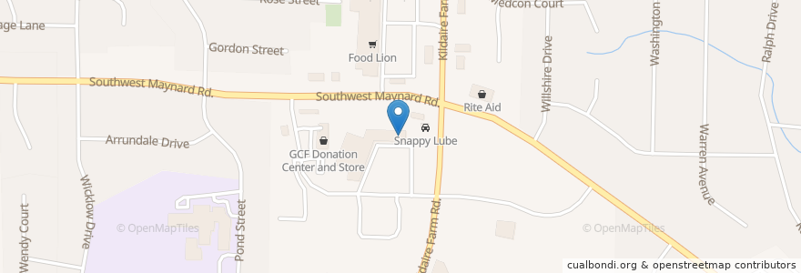Mapa de ubicacion de Sushi-Thai Cary en États-Unis D'Amérique, Caroline Du Nord, Wake County, Cary.