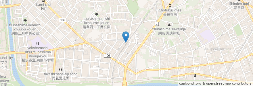 Mapa de ubicacion de 三菱東京UFJ銀行 en 日本, 神奈川縣, 横滨市, 港北区.