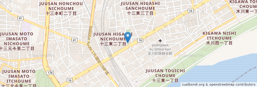 Mapa de ubicacion de 飲み処 くる実 en Japon, Préfecture D'Osaka, 大阪市, 淀川区.