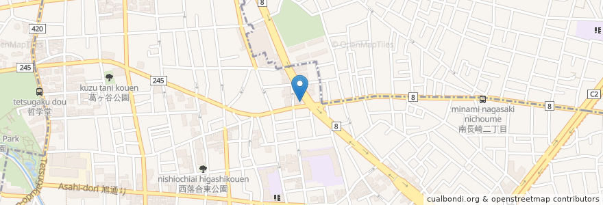 Mapa de ubicacion de マクドナルド en ژاپن, 東京都, 新宿区.
