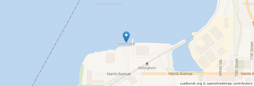 Mapa de ubicacion de Bellingham Cruise Terminal en الولايات المتّحدة الأمريكيّة, واشنطن, Whatcom County, Bellingham.