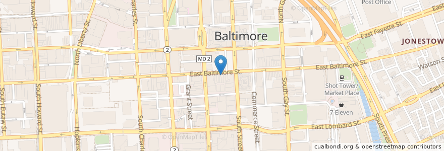 Mapa de ubicacion de Taste of China en 미국, 메릴랜드, Baltimore.