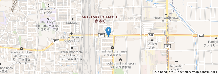 Mapa de ubicacion de サクセス en 日本, 京都府, 向日市.