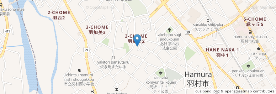 Mapa de ubicacion de からだ回復整体はむら en 日本, 東京都, 羽村市.