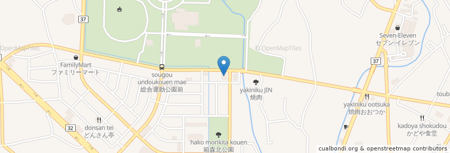Mapa de ubicacion de 不二家 en Giappone, Prefettura Di Tochigi, 栃木市.