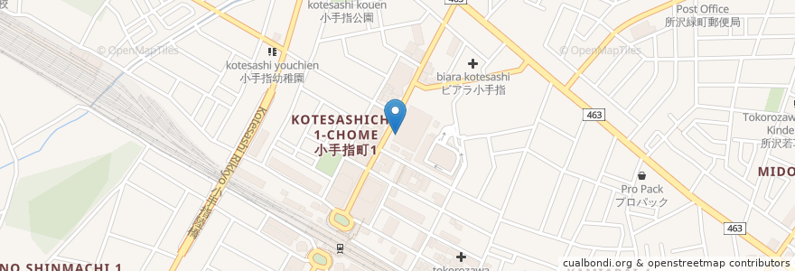Mapa de ubicacion de ポポラマーマ en Jepun, 埼玉県, 所沢市.