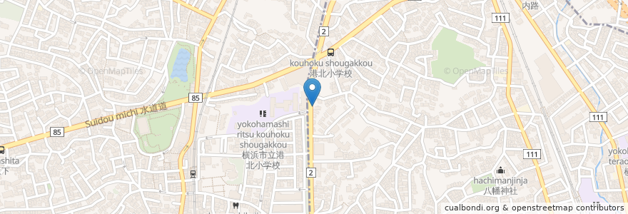 Mapa de ubicacion de 三谷歯科医院 en Japão, 神奈川県, 横浜市.