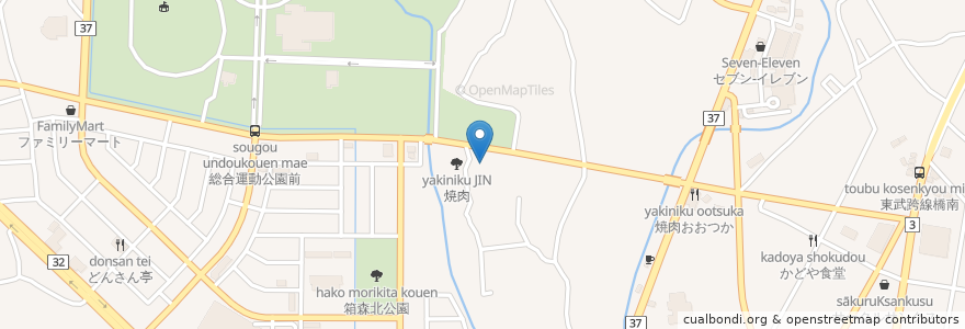 Mapa de ubicacion de 空手教室 en 日本, 栃木県, 栃木市.