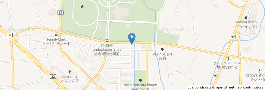 Mapa de ubicacion de Dental en Japonya, 栃木県, 栃木市.