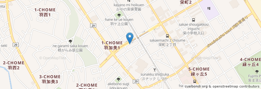 Mapa de ubicacion de ヨコタン en Japão, Tóquio, 羽村市.