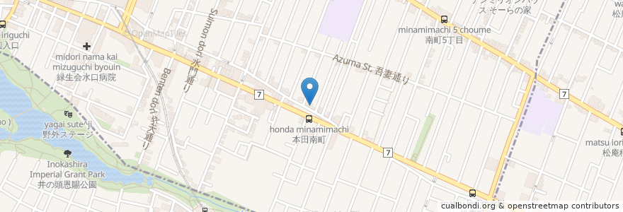 Mapa de ubicacion de CAFE MiMi en Giappone, Tokyo, 武蔵野市.