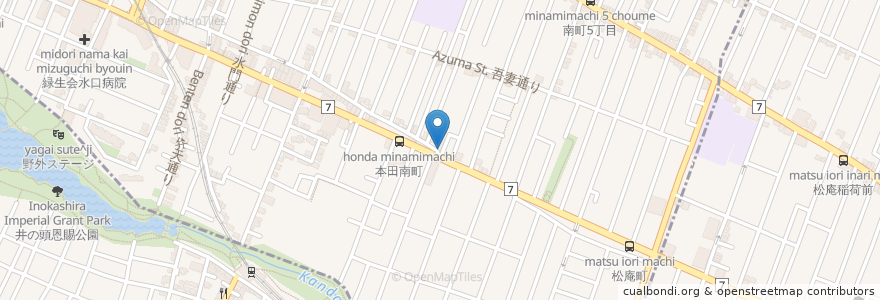Mapa de ubicacion de SUIZIGAI CAFE en Japan, Tokio, 武蔵野市.