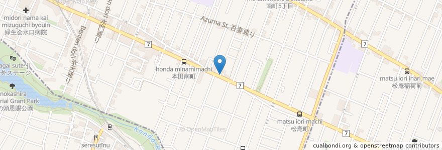Mapa de ubicacion de そよ風薬局 吉祥寺店 en Jepun, 東京都, 武蔵野市.