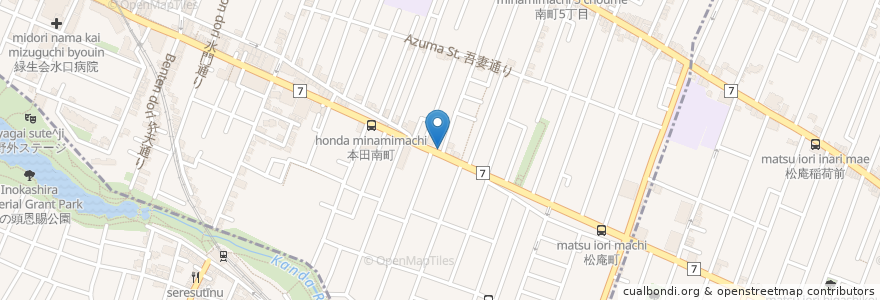 Mapa de ubicacion de 吉祥寺 ふじ本 en Japón, Tokio, Musashino.