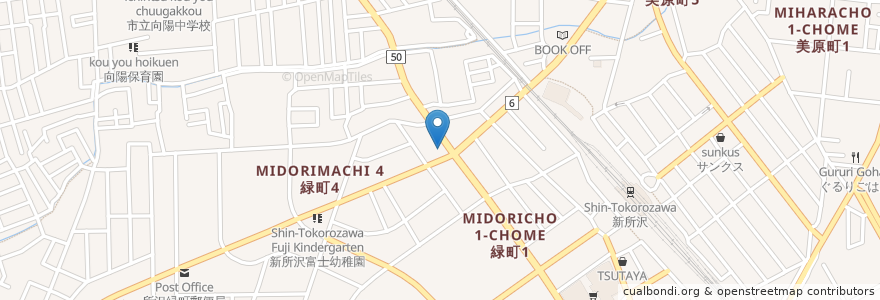 Mapa de ubicacion de ガスト en Japan, Präfektur Saitama, 所沢市.