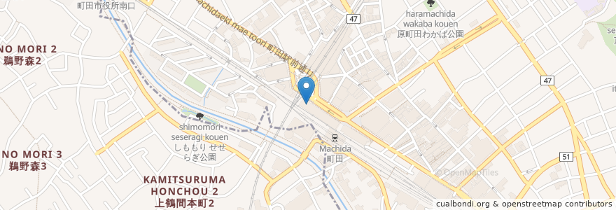Mapa de ubicacion de 横浜銀行 en Giappone, Tokyo, 町田市.