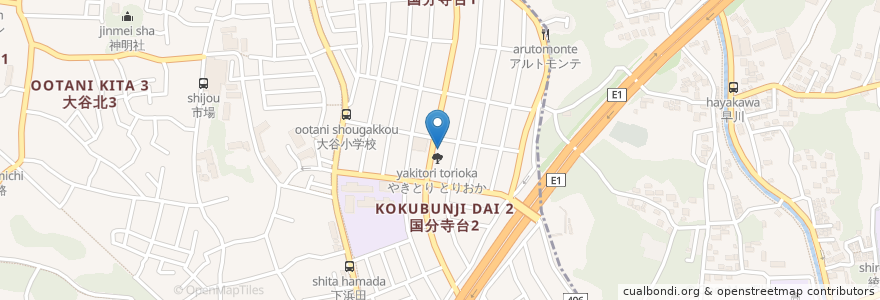Mapa de ubicacion de 割烹竹長 en Japan, Präfektur Kanagawa, 綾瀬市.