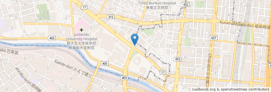 Mapa de ubicacion de 知夢仁 en 日本, 東京都, 文京区, 千代田区.