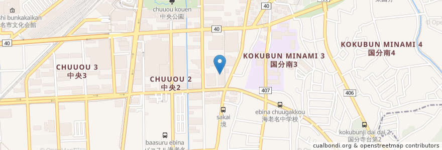 Mapa de ubicacion de ワイン&レストラン アルエット en Jepun, 神奈川県, 海老名市.