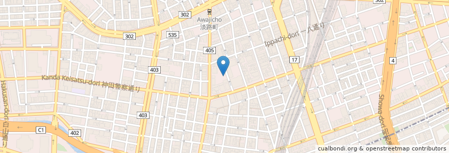 Mapa de ubicacion de 千代田区神田公園 出張所・区民館 en Япония, Токио, Тиёда.