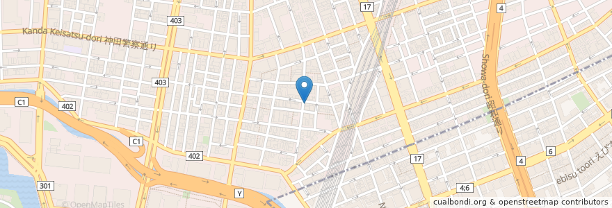 Mapa de ubicacion de 昭和薬品 en Jepun, 東京都, 千代田区.