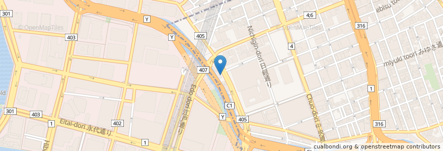 Mapa de ubicacion de トーワパーキング en اليابان, 東京都, 千代田区, 中央区.