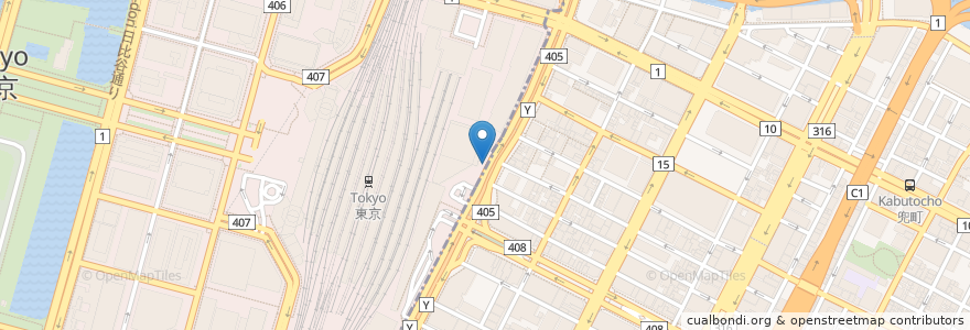 Mapa de ubicacion de Koban en Japan, Tokyo, Chiyoda, Chuo.
