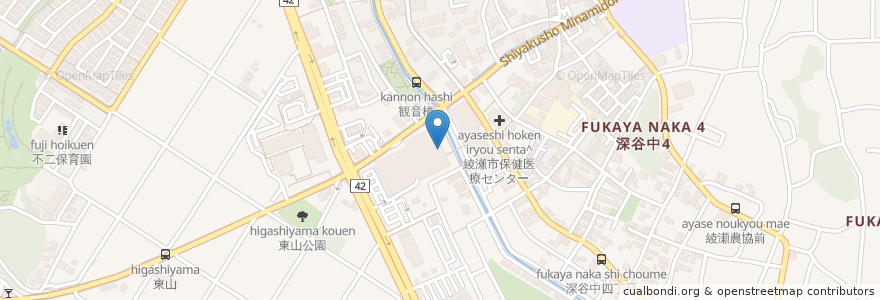 Mapa de ubicacion de はなまる en 일본, 가나가와현, 綾瀬市.