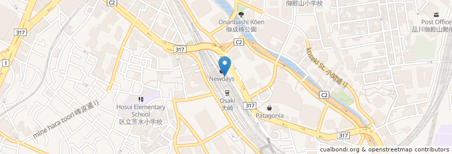 Mapa de ubicacion de Beck's Coffee Shop en 日本, 東京都, 品川区.