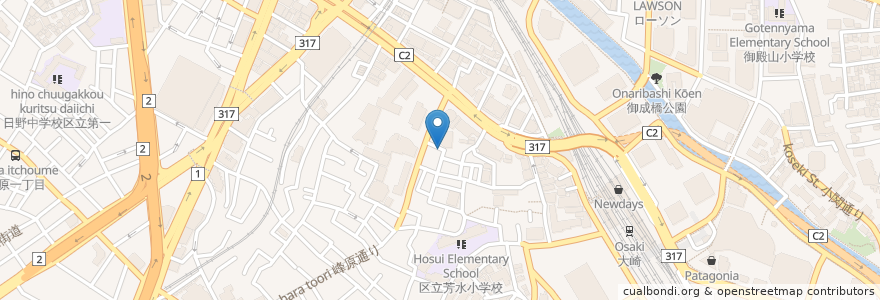 Mapa de ubicacion de みずほ銀行 en Japan, Tokyo, Shinagawa.